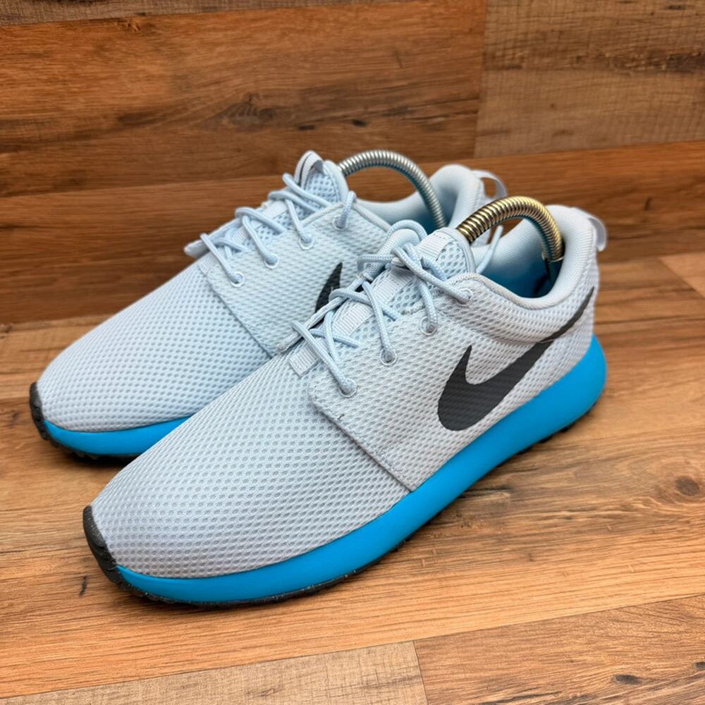 Nike Roshe 2 G Spikeless Golf Men's Size 7.5 Blue Lightning  Gray Lace Up Shoes
